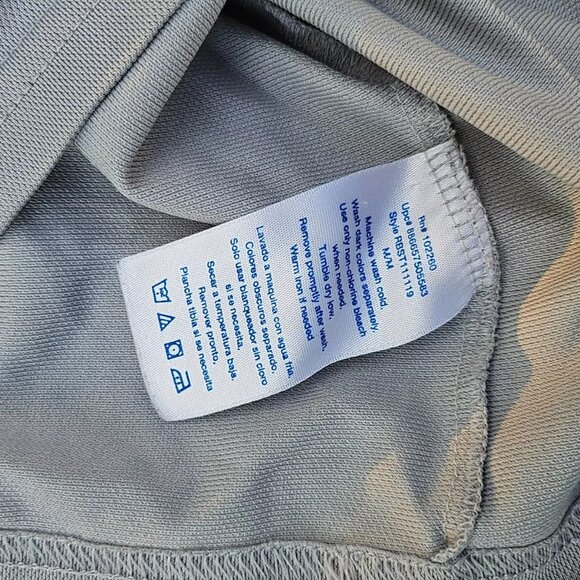 Reebok Men Tee Gray Polyester Sport Athletic T Shirt Size M - Picture 8 of 10